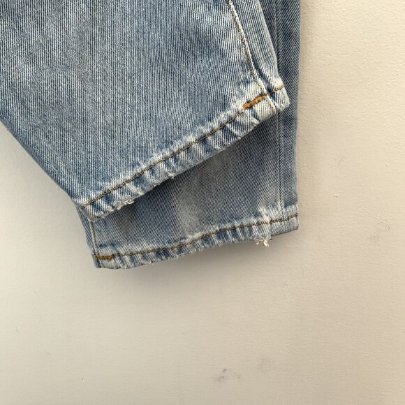 BDG Urban Outfitters Jeans Women Size 30 Blue Destroyed Leg Mom High Rise - Picture 10 of 12